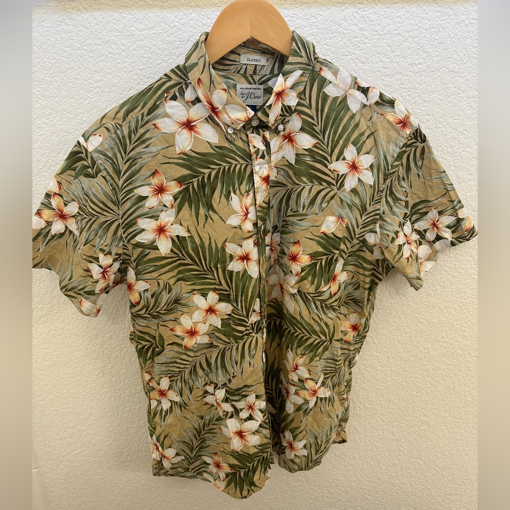 J Crew Short Sleeve Hawaiian Shirt